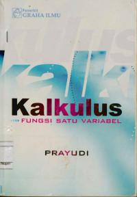 Image of Kalkulus fungsi satu variabel