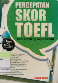 Image of Percepatan skor toefl: cara cespleng super efektif