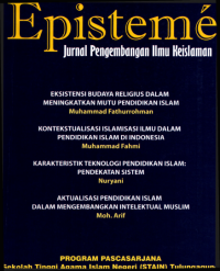 Image of EPISTEME: JURNAL PENGEMBANGAN ILMU KEISLAMAN