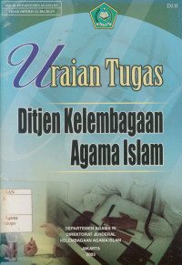 Image of Uraian Tugas Ditjen Kelembagaan Agama Islam
