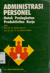 Image of Administrasi Personel : Untuk peningkatan produktivitas kerja