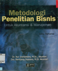 Image of Metodologi Penelitian Bisnis untuk akuntansi & manajemen