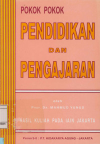 Image of Pokok-Pokok Pendidikan dan Pengajaran