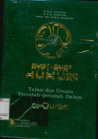 Image of Ayat-Ayat Hukum, Tafsir Dan uraian Perintah-Perintah Dalam Al-Qur'an