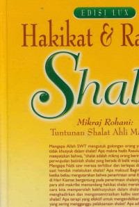 Image of Hakikat Dan Rahasia Shalat Mikraj Rohani : Tuntunan shalat ahli makrifat Edisi  Lux