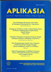 Image of APLIKASIA : Jurnal Aplikasi Ilmu - Ilmu Agama