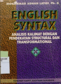Image of English syntax : Analisis kalimat dengan pendekatan structural dan transformational