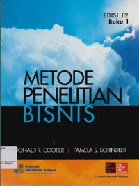 Image of Metode penelitian bisnis (Busines research methods 12 th edition)