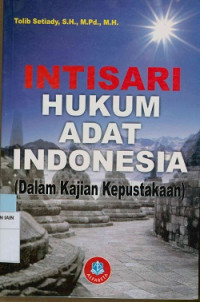 Image of Intisari hukum adat Indonesia : Dalam kajian kepustakaan