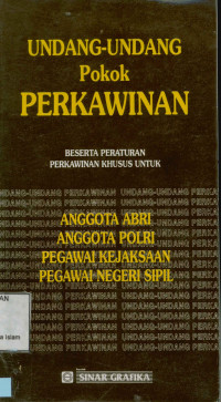 Image of Undang-Undang Pokok Perkawinan