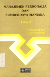 Image of Manajemen personalia dan sumberdaya manusia